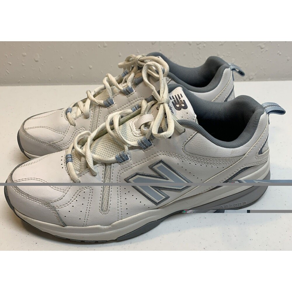 New Balance 608 Training Shoes Mens 12 White Leather WX608WB5 Sneakers